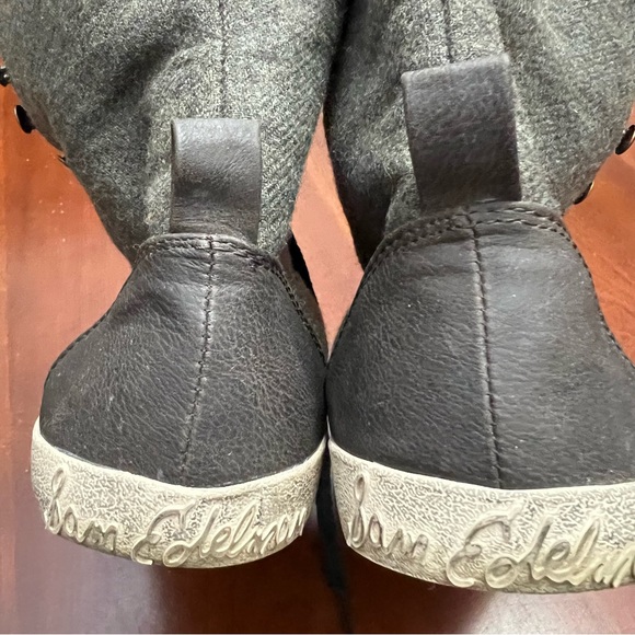 Sam Edelman hi /low top sneakers with faux shearing lining shoes size 7.5 - Picture 14 of 16